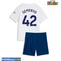 Manchester City Antoine Semenyo #42 3rd trikot Kinder 2026-27 Kurzarm (+ Kurze Hosen)